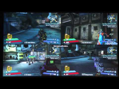 Borderlands: 4 Player Split Screen Gameplay from The Handsome Collection - PAX South 2015