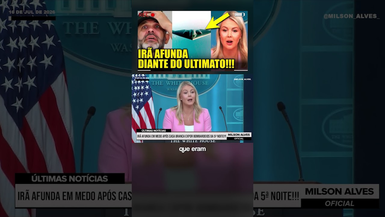 Irã AFUNDA EM MEDO após Casa Branca expor BOMBARDEIOS DA 5ª NOITE!!!