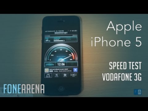 Apple iPhone 5 Speed Test on Vodafone 3G