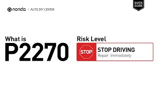 OBD Code p2270 Guide to Repair