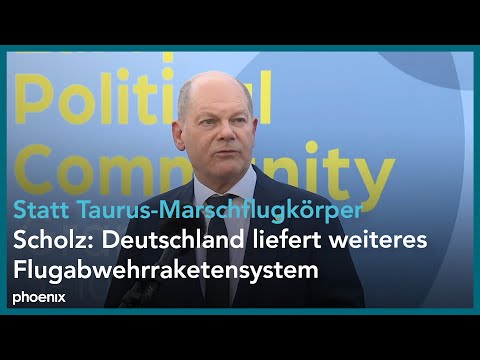 Bundeskanzler Olaf Scholz (SPD) beim Treffen der Europäischen Politischen Gemeinschaft (EPG) am 05.10.2023