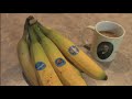 classic game room reviews donkey kong bananas from chiquita co-branded with nintendo's donkey kong country returns for nintendo wii. what? can you play these things on the wii!? no, but nintendo advertises to you when you go to grab a tasty banana which is loaded with potassium and vitamin c. enhance your donkey kong gamepley with a chiquita banana with donkey kong stickers because if you don't eat them they'll eat you. this cgr review features the donkey kong country returns for wii stickers on chiquita bananas that are tasty and yummy. are donkey kong bananas the perfect video game food? perhaps. they are what donkey kong craves after all, or at least ms. pac man.