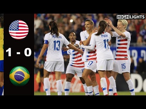 USA vs Brazil 1 - 0 All Goal & Highlights | 2019 S...