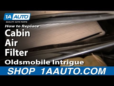 How to Install Replace Cabin Air Filter Olds Intrigue 98-02 1AAuto.com