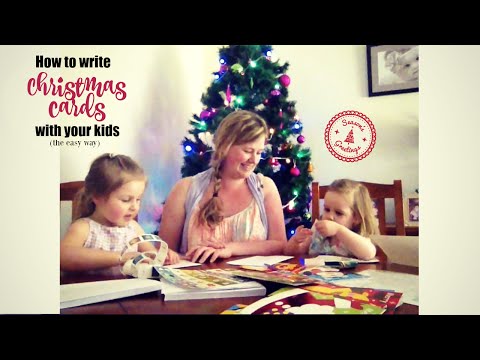 how to write xmas card