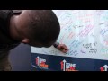JON JONES THROWS FIRST PITCH AT SAN DIEGO PADRES GAME