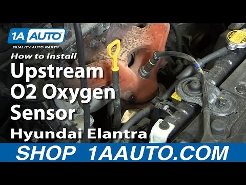 How To Install Replace Upstream O2 Oxygen Sensor 2004-08 Hyundai Elantra 2.0L