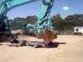 s13 silvia crushed by a 45t kobelco excavator