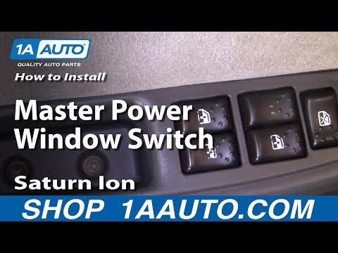 How To Install Replace Master Power Window Switch Saturn Ion 03-07 1AAuto.com