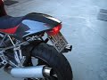 DUCATI DESMO SS 900 SPECIAL AND ITS EXHAUST. MILAN ITALY