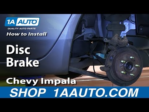 How To Install Do a Rear Disc Brake Job Chevy Impala 2006-12