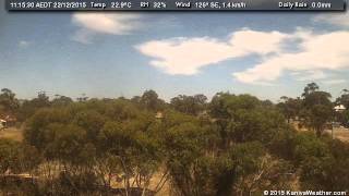 22 December 2015 - West Facing WeatherCam Timelapse