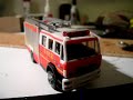 warning light bar red 1:87 on fire truck