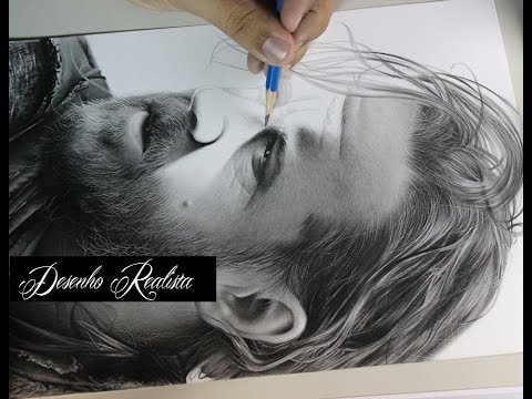 Vídeo aula de desenho realista com Charles Laveso.