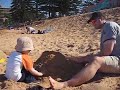 daddy and jackson at Beach