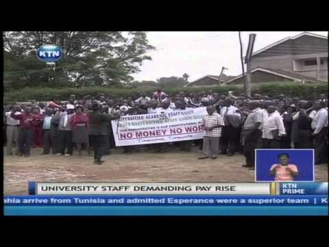 University staff go on strike to demand pay rise University staff go on strike to demand pay rise