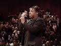 beverly crawford takes a quick praise break at the 2001 soul winners conference.