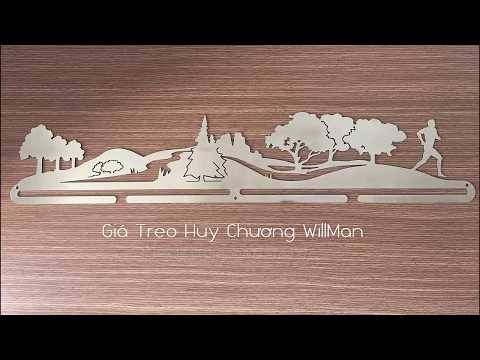 Thiết kế và cắt CNC giá treo huy chương WillMan