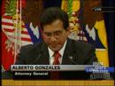 Alberto Gonzales Chokes Up Saying Goodbye