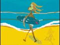 Animación de Angi (the surfer-girl)Con música de BOUCRATE (compositor y guitarrista canadiense)Ensoñación o fantasía de Angi mientras escucha 