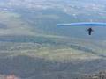 Hang gliding launch at Mingus Mountain Exxtacy