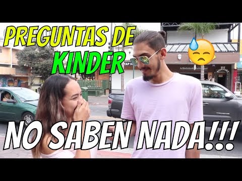 Preguntas de Kinder l No Saben Nada!!! l Preguntas De Cultura General Ep.30