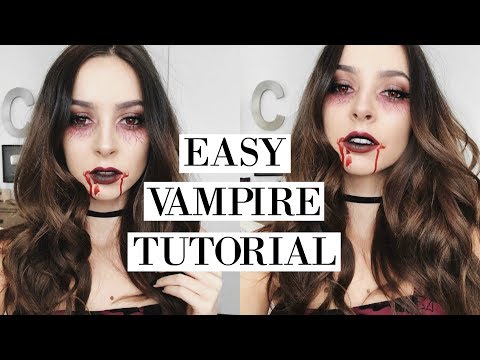 EASY VAMPIRE HALLOWEEN MAKEUP TUTORIAL | 2017