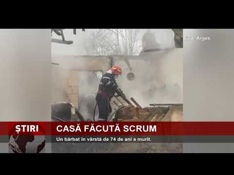 Casă făcută scrum, în Argeş
