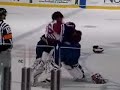 Moncton wildcats goalie fight