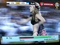 Girl goes streaking during olympic qualifiers soccer match.