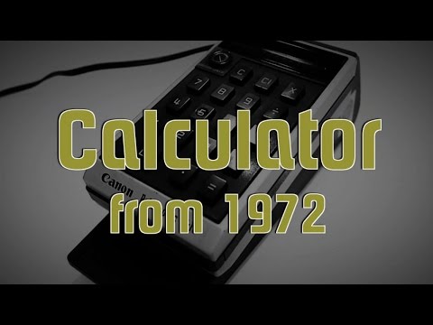 Taschenrechner von 1972 (Canon Palmtronic LE-10)