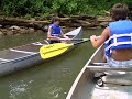 The canoe trip begins