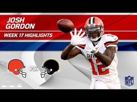Video: Josh Gordon's Great Game w/ 4 Grabs & 115 Yards! | Browns vs. Steelers | Wk 17 Player Highlights