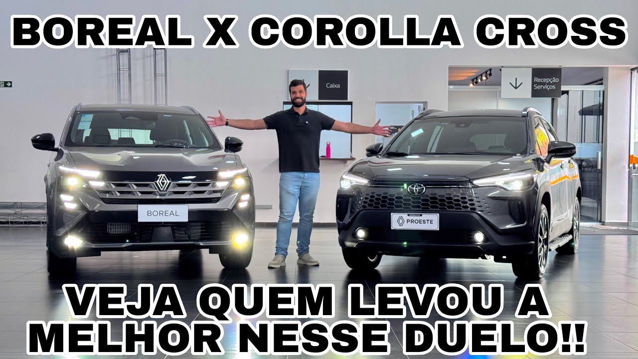 COMPARATIVO TOYOTA COROLLA CROSS XRE VS RENAULT BOREAL THECNO 2026 | QUEM LEVA E MELHOR??