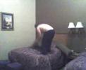 Danus Hilarious Shirtless Hotel Room Backflip