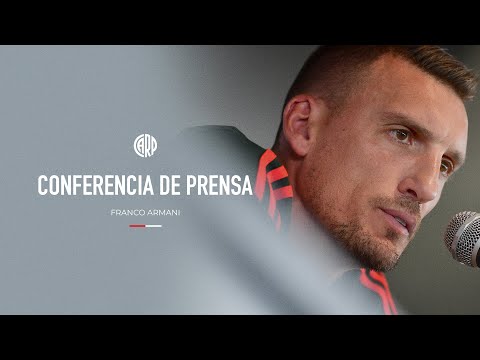 Franco Armani en conferencia de prensa