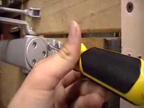 how to adjust ryobi door closer