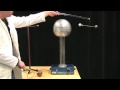 MIT Physics Demo -- Inducing Dipoles with a Van de Graaff Generator