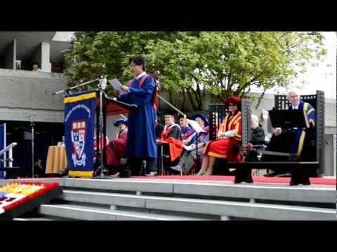 A Funny and Inspiring Convocation Speech from SFU!!!
