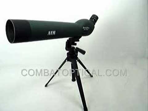 AIM 20-60X60 SPOTTING SCOPE GREEN LEN TRIPOD