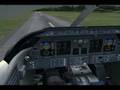 FS2004 | Learjet 45 | Small runway, trees, mountains.