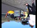 Aftermath of fatal motorcycle accident coming back from California.