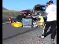Aftermath of fatal motorcycle accident coming back from California.