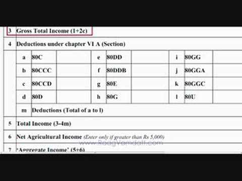 how to fill income tax return xls