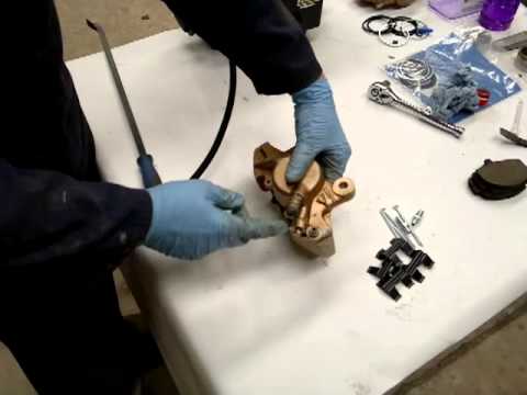 how to bleed two piston calipers