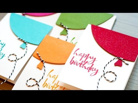 cards - Shows quick birthday cards and a look at the Avery Elle Custom Panel die set. ***SUPPLIES ARE LISTED BELOW.*** For more info: http://www.jennifermcguireink.c...