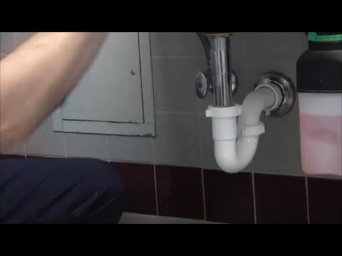 how to install an s'trap to a sink