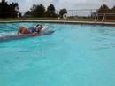 Brooks is Lounging at the Stigler Country Club Pool Brooks is Lounging at the Stigler Country Club Pool