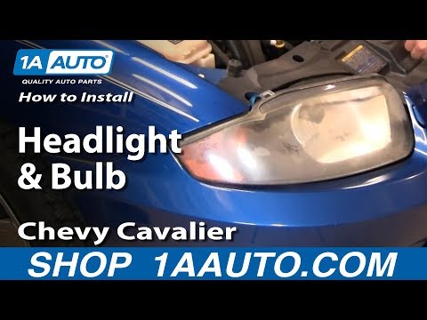 How To Install Replace Headlight and Bulb Chevy Cavalier 03-05 1AAuto.com