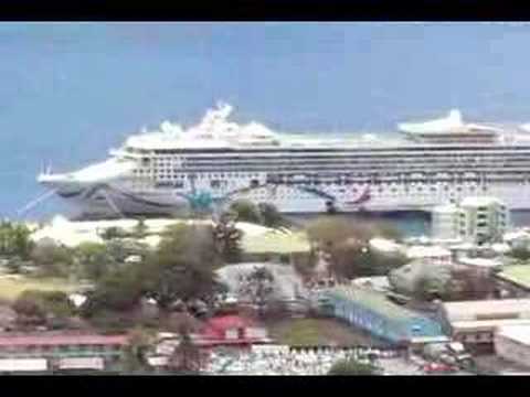 View of Roseau in Dominica